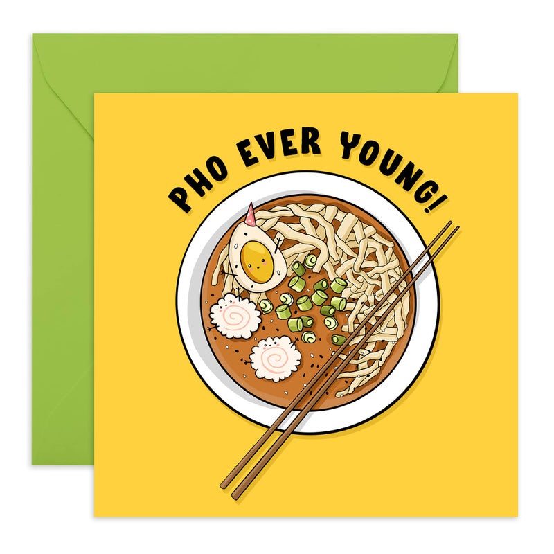 CENTRAL 23 - Funny Birthday Card - Pho Ever Young - For Men & Women Him Her Husband Wife Best Friend Sister 21st 30th 40th - Comes With Fun Stickers - Image 1